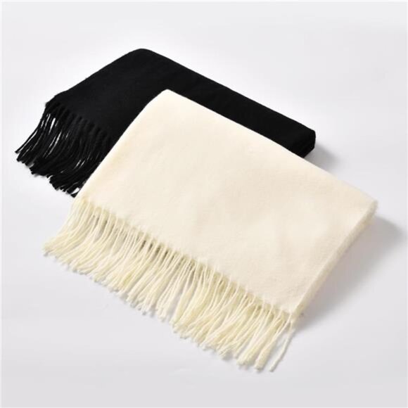Scarfs for Women, Winter Scarf, Beige - Picture 6 of 7